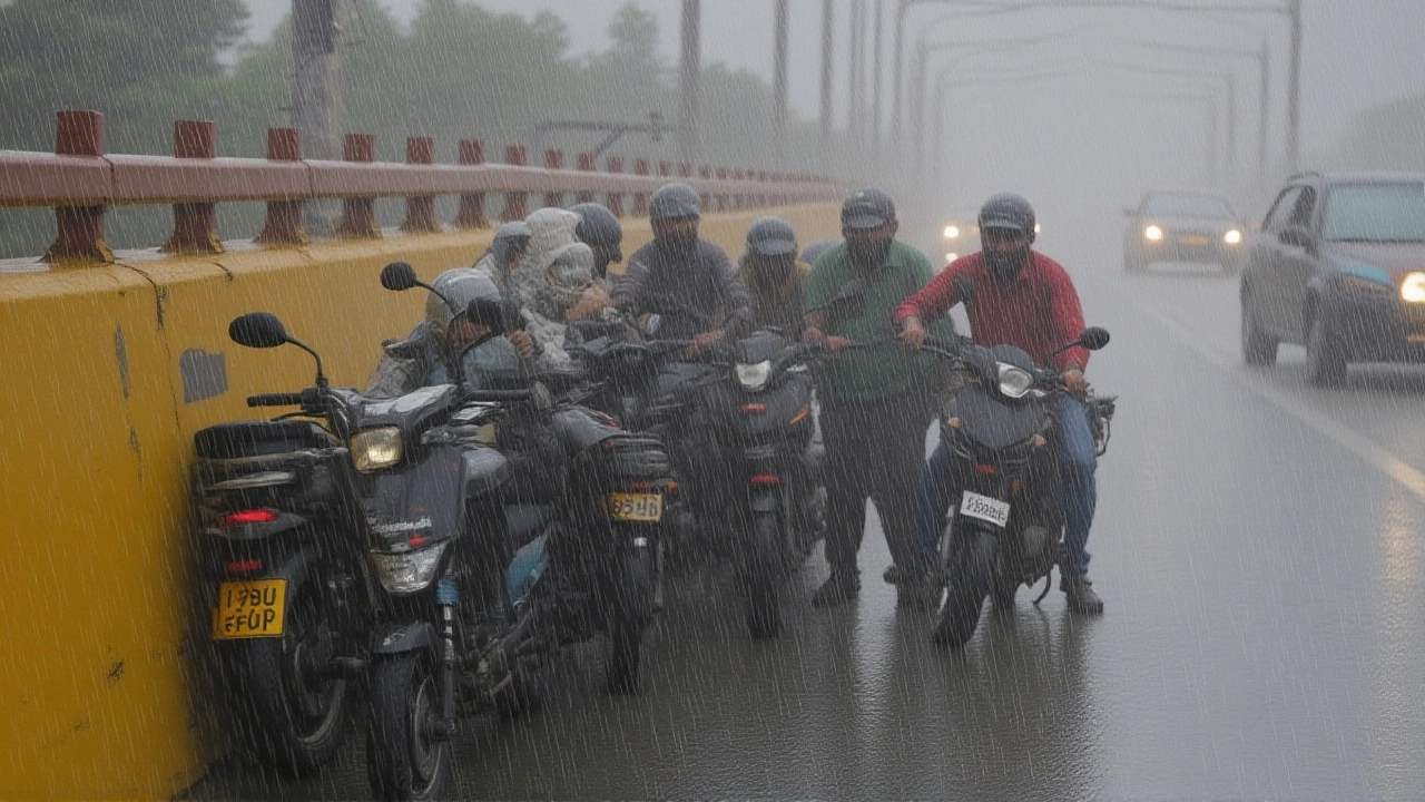 IMD ने उत्तर प्रदेश में 21 सेमी तक तीव्र बारिश व तेज़ हवाओं की चेतावनी जारी की
